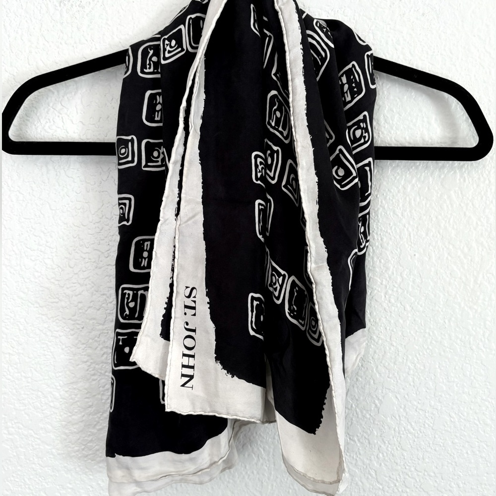 St. John Vintage Silk Scarf - Picture 1 of 6